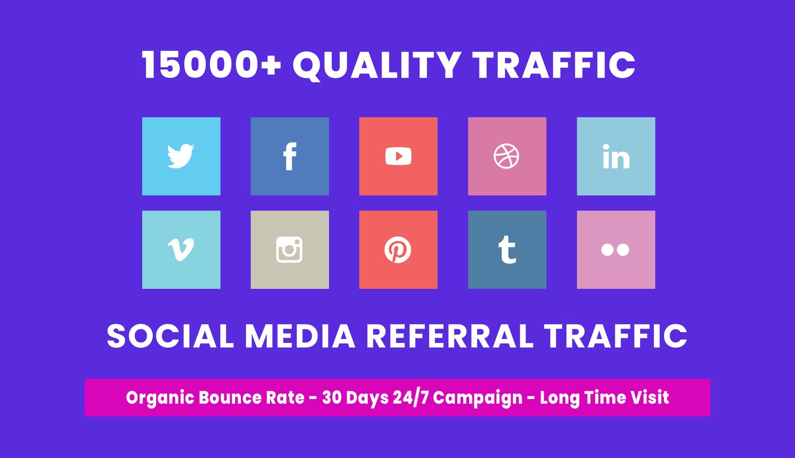 Buy Social Media Referral Traffic - Basic